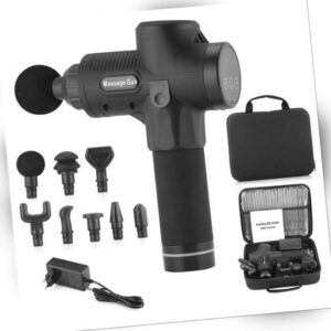 LCD Display Massagepistole Muscle Massage Gun 8 Kopfe und 30 Modi Massagegerat