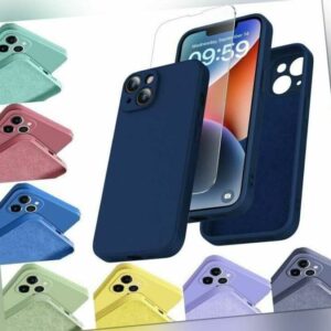 Hülle iPhone 14 Pro Plus Max Panzerglasfolie 9H Case Handy Tasche Bumper Apple