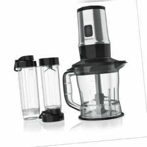Arendo 2in1 Edelstahl-Standmixer Smoothiemaker 1,2L BPA-frei 2x Mixbehälter