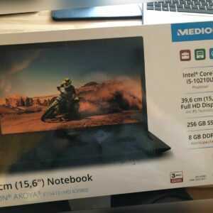 MEDION AKOYA 15,6 Zoll (256GB SSD, Intel Core i5-10210U, 1.60 GHz, 8G RAM- LAN)