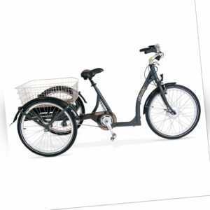 24 Zoll E-Dreirad 8 Gang Nabenschaltung 36V 250W 25 KM/h Vorderrad-Nabenmotor