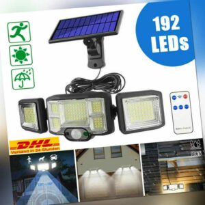 LED Solarleuchte mit PIR Bewegungsmelder Außen Lampe Fluter LED Strahler Licht