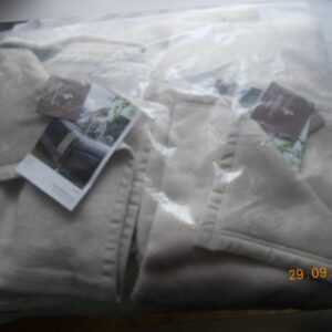 NEU Decke von Biederlack, beige, 50x200 cm feeling home 4-teilig