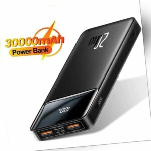 Baseus 30000mAh Power Bank USB C Ladegeräte 20W Zusatzakku Für iPhone Samsung