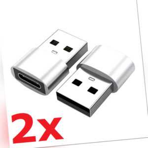 Adapter USB C Adapter USB A Stecker Konverter Laden Daten für Smartphone NEU