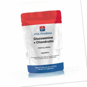 Glukosamin + Chondroitin 2000mg (365 Tabletten) Gelenk Pflege Winkel Knie