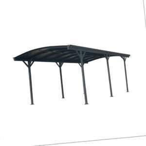 Einzelcarport Überdachung Westmann Stockholm 6x3 m anthrazit Rundbogen Carport