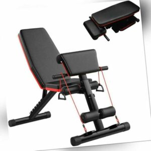 Hantelbank Multifunktion Trainingsbank Schrägbank Klappbare Fitness Bench Gym Sc
