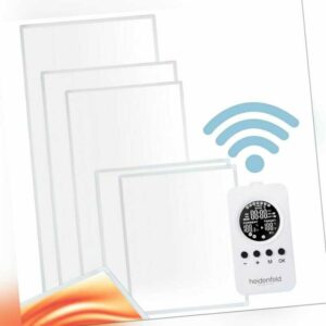 Heidenfeld Infrarotheizung mit Fernbedienung Wand & Deckenheizung Elektroheizung