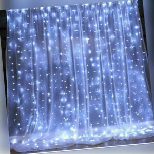 300 LED Lichterkette Lichtervorhang Lichternetz Party Garten Innen Außen Deko