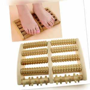 1pc Fußroller Holz Fußmassagegerät Entspannungsrolle Fußreflexzonen Massage