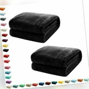 1x Kuscheldecke Flauschige Wohndecke Flanell Fleecedecke Sofadecke