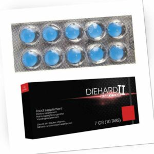 Männer 10 blaue Pillen 🔥 Nahrungsergänzungsmittel natürlich "P49