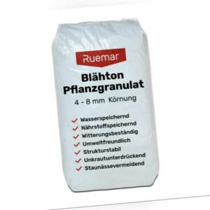 Blähton Mulch Drainage Ton Lava Schüttung Dämmung Hydrokultur 4-8mm 50l Sack