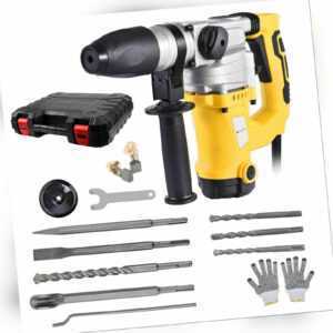 2000W SDS Plus Bohrhammer und Meißelhammer, Schlaghammer, Koffer und Zubehör