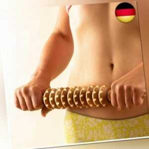 Zubehör Anti-Cellulite-Massagescheibe Massageroller mit Holzgriff Holz 40 cm