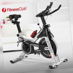 Heimtrainer LCD Indoor Cycling Fitness Bike Fahrrad Trimmrad Hometrainer Schwarz