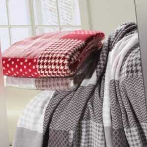 Microfaser Kuscheldecke Decke bedruckt 150 x 200 cm Sofadecke