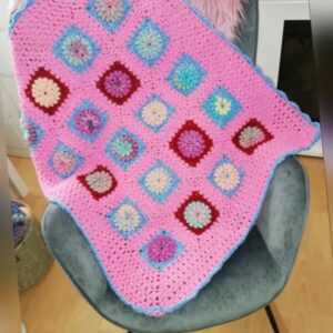 Kuscheldecke Babydecke Gehäkelt Handarbeit Unikat Neu Granny
