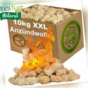 10 kg Kaminanzünder Anzünder Holz wolle Anzündwolle Grillanzünder Feueranzünder