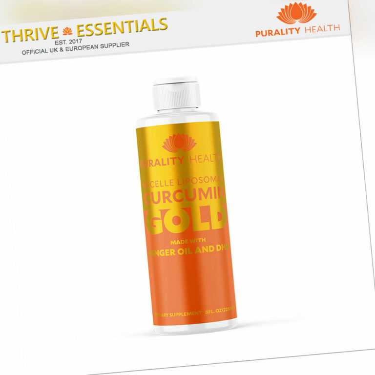 Kurkumin-purathrive ™ Micelle liposomale Kurkumin Gold mit Ginger oil & DHA