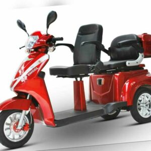 ECO ENGEL 503 Rot, Senioren Roller 25 km/h, Elektromobil, Elektroroller, E Trike