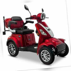Rolektro E-Quad Rot 25 1000 Watt Seniorenmobil Elektroroller E-Roller