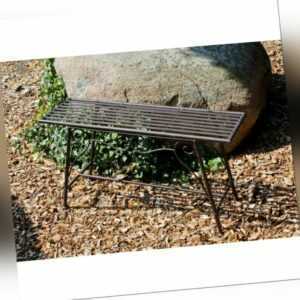 Gartenbank LORIN Metallbank Eisen Rostoptik Bank Parkbank Gartenmöbel Sitzbank