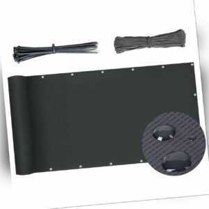 Sekey PVC Balkonsichtschutz Blickdicht UV-Beständig Wasserdicht Balkonbespannung