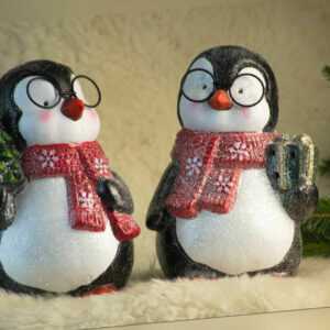 Deko Figuren Winter Pinguine Weihnachten  Weihnachtsdeko NEU Weihnachtsdeko