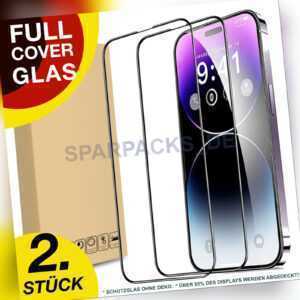 Panzerfolie Glas Displayschutz für iPhone 14 13 12 11 X XS XR PRO MAX FULL Cover