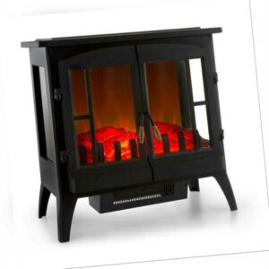 Elektrokamin Elektrische Ofen Heizung Heizstrahler Flammeneffekt 2000 W schwarz