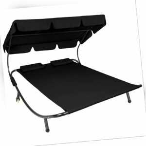 Sonnenliege Doppelliege Gartenliege Relaxliege Liege mit Sonnendach B-Ware