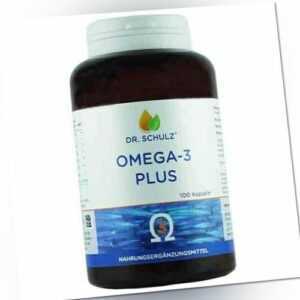Omega-3 Plus Kapseln I essentielle Fettsäuren EPA & DHA I 100 Kaps - Dr. Schulz