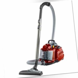 AEG LX7-2-CR-A Beutelloser Staubsauger/ideal für Haustierbesitzer/750 Watt/rot