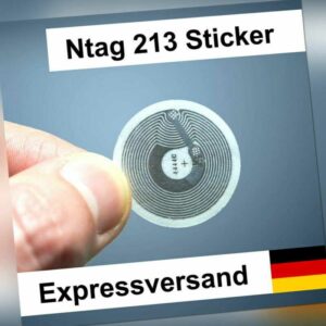 1-20 NFC Tags 180 Byte - Sticker NTag213 Tag RFID Tags - für Android & iPhone EU