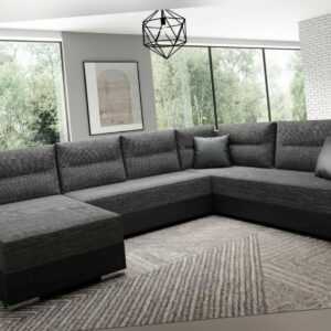 Sofa Couch Garnitur Sofagarnitur Captain U mit Schlaffunktion Wohnlandschaft NEU