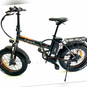 ALUMINIUM E-BIKE PEDELEC 20" FATBIKE KLAPPRAD 7 GANG 25 KM/H ANFAHRTASSIST 6 KMH