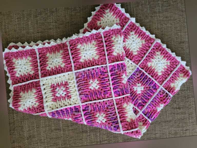 Wolldecke ,Handarbeit ,Granny Square Decke