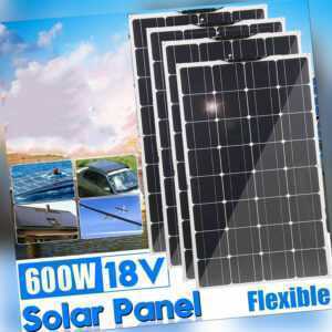 200W 18V Flexible Solarpanel Monokristallin Solarmodule für Wohnmobil Boot PET