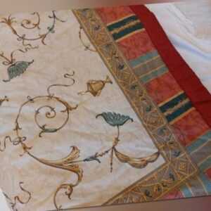 BASSETTI PLAID OPLONTIS GRANFOULARD Bordeaux 135 x 185