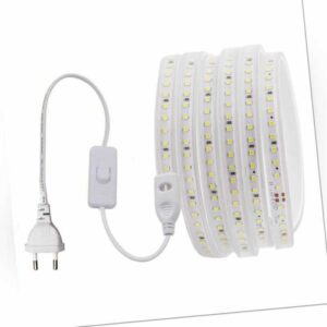 220V 230V LED Streifen 2835 Stripe Wasserdicht Lichtleiste Lichtschlauch 1-100m