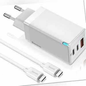 Baseus 65W GaN Schnell Ladegerät QC4.0 PD AFC Ladeadapter + 100W USB C Ladekabel