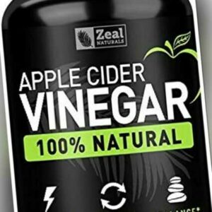 Zeal Naturals Natur Roh Apfelessig Kapseln (1560mg 120 Kapseln) Applikator