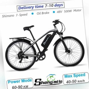 29 Zoll Elektrofahrrad 500W 48V Elektrisch Mountainbike E-bike Offroad E-Fahrrad