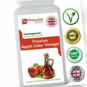 Apfelessig 1000mg - 120 Kapseln | UK Hergestellt von prowise