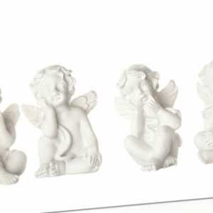 8x Engel Figuren 3x2cm klein Engelchen Tisch Deko Weihnachten Taufe Dekoration
