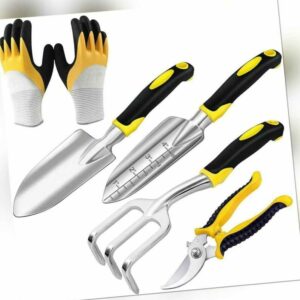 5 Tlg Gartenwerkzeug Set Profi Gartengeräte Garten Zubehör Handrechen Schaufel