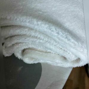 Coravelle Decke MF Flausch  Qvc cremeweiß