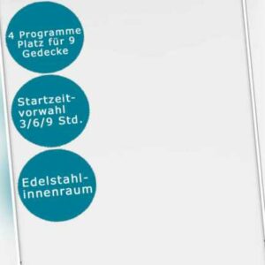 PKM Geschirrspüler freistehend weiß Spülmaschine 45cm 9 Maßgedecke